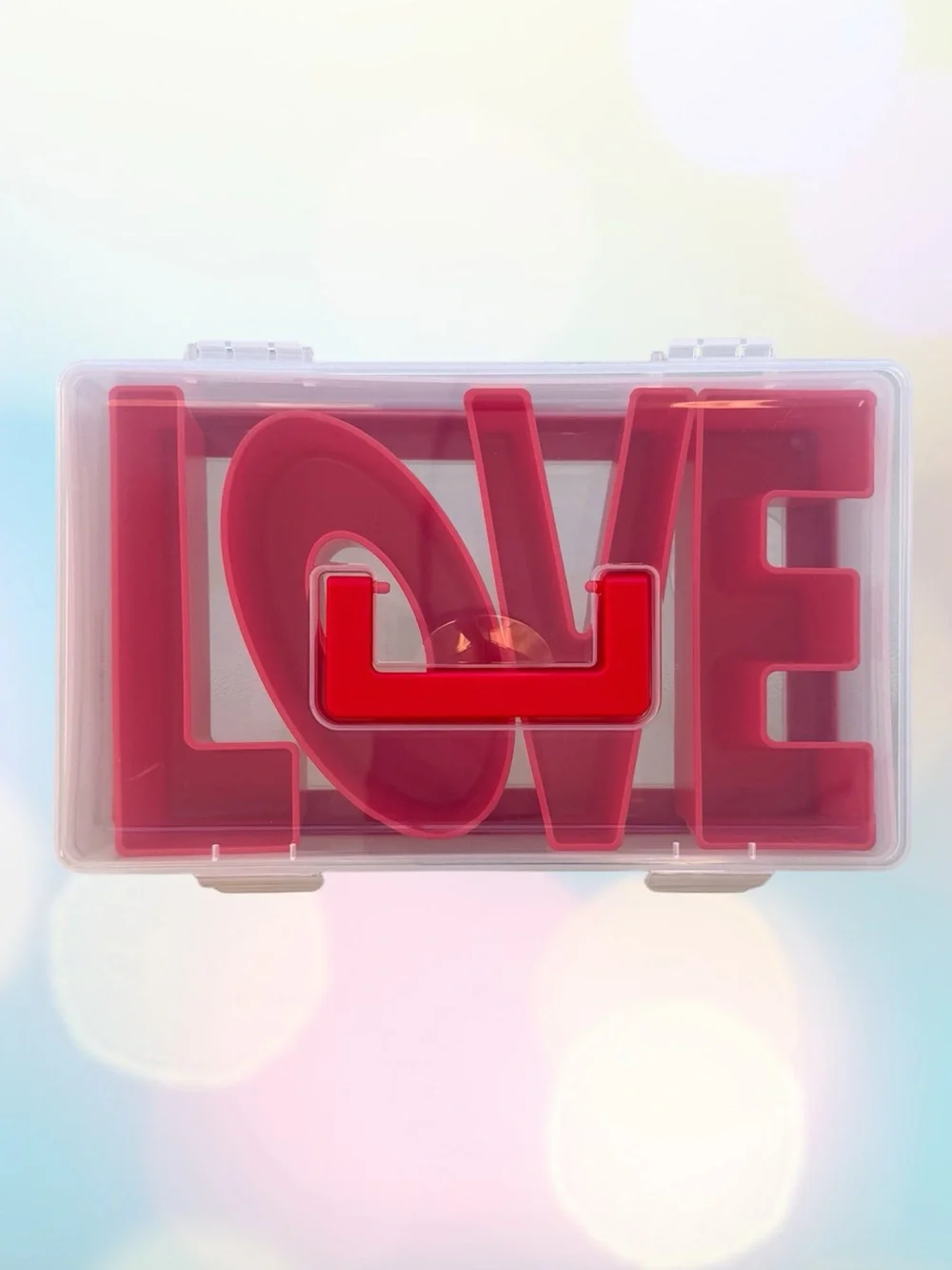 Cook with Color Valentine’s Day Figural Plastic Snack Box